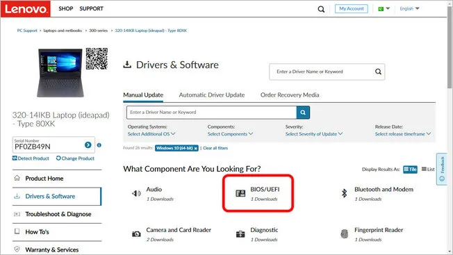 Download BIOS Firmware