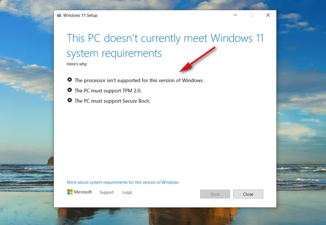 Windows 11 Install Error