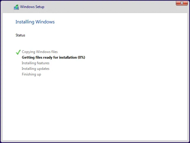 Installing Windows 11