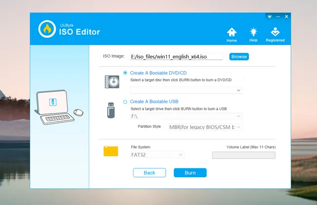 Create Windows 11 Bootable USB with UUByte ISO Editor