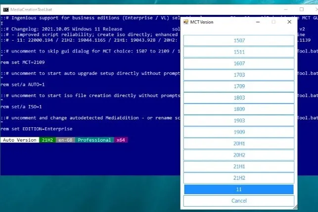 Custom Windows 11 Media Creation Tool