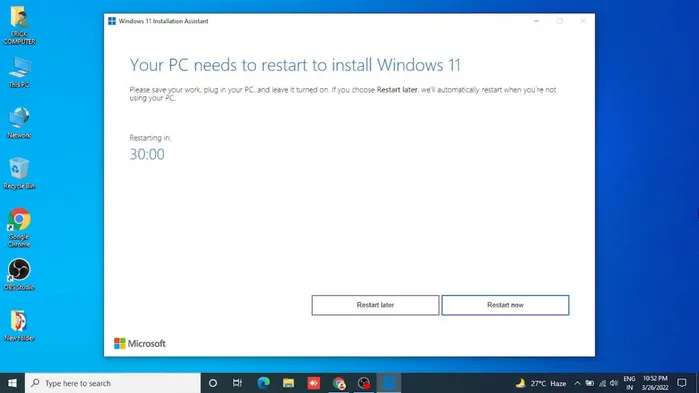 Restart Windows 11 PC