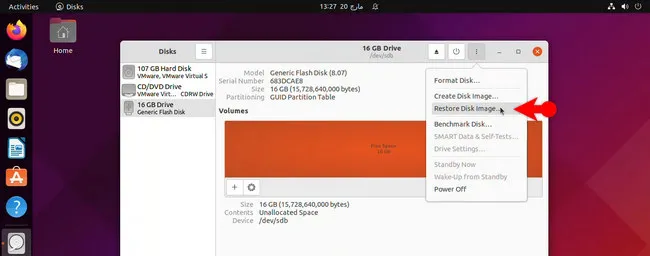 Restore Disk Image Ubuntu