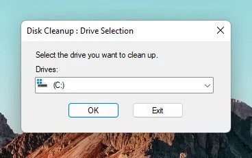 Select the Drive