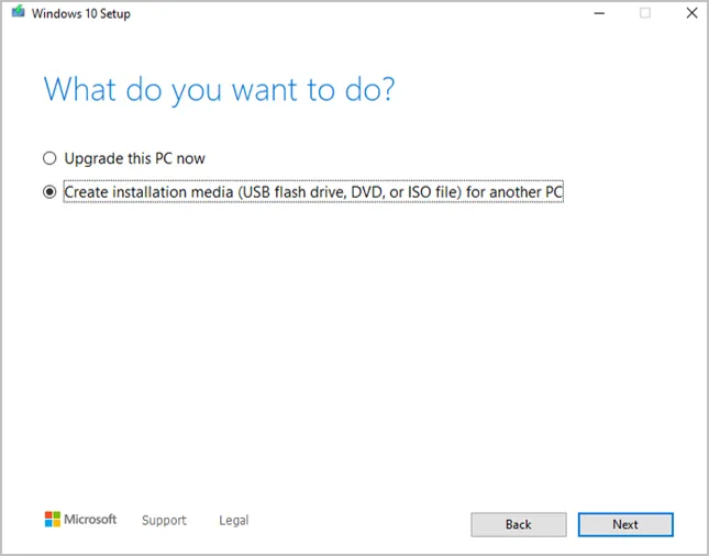 Windows 10 Media Creation Tool