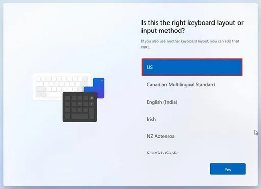 Select Region Windows 11 Keyboard