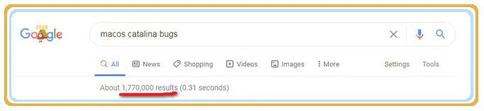 Bug di macOS Catalina