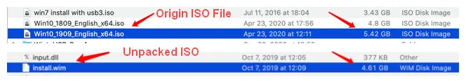 File ISO di Windows 10