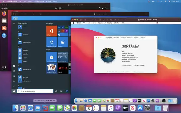 Esegui Windows 10 su Big Sur