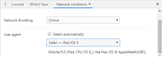 Cambia User Agent Chrome