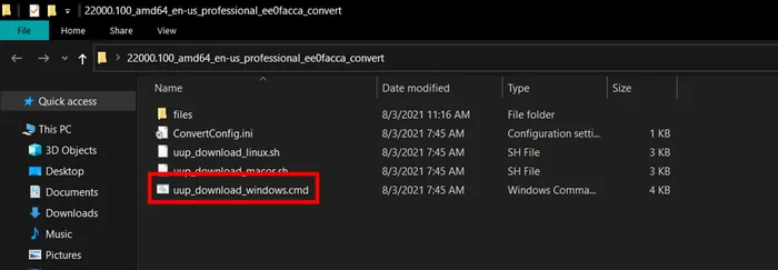 Scarica Windows 11 ISO uupdump