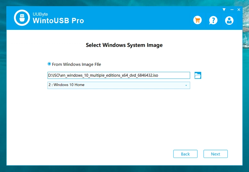 UUByte WintoUSB Pro Carica ISO Mac