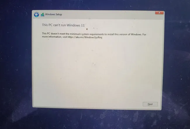 MacでWindows 11をインストールする際のエラー