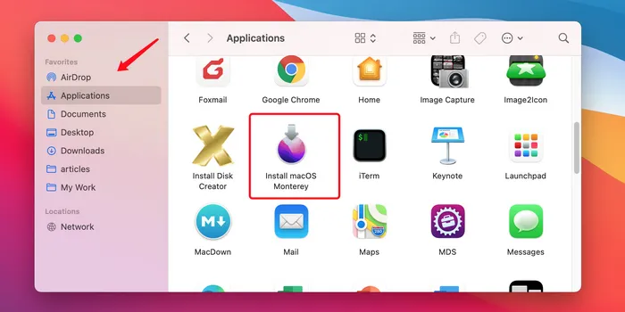 macOS Monterey アプリ