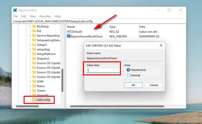Windows 11セキュアブートチェックをバイパス