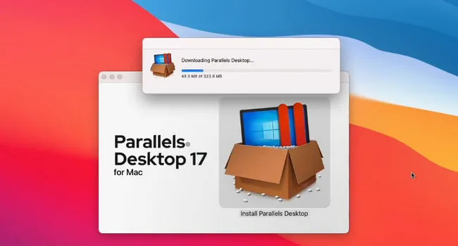 Parallels Desktop 17のファイルをダウンロード