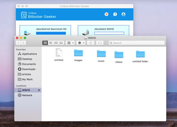 UUByte Bitlocker Reader voor Mac