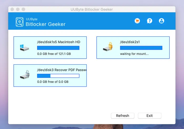 UUByte Bitlocker Reader voor Mac