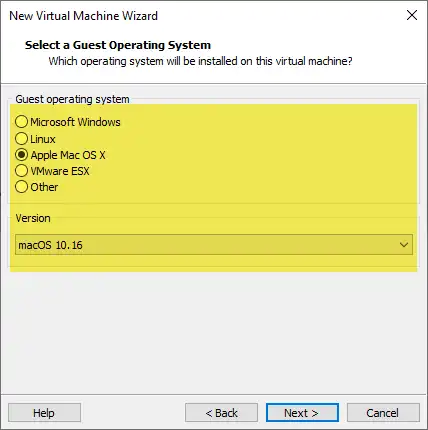 VMWare Workstation Gast OS