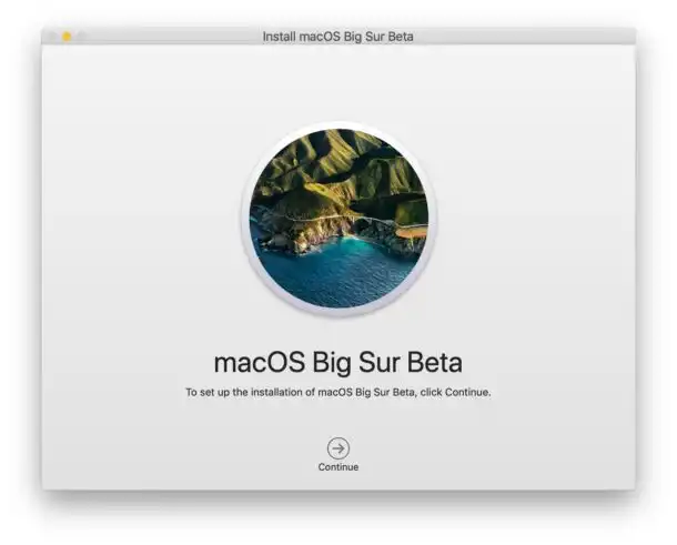 Installeer macOS Big Sur Beta
