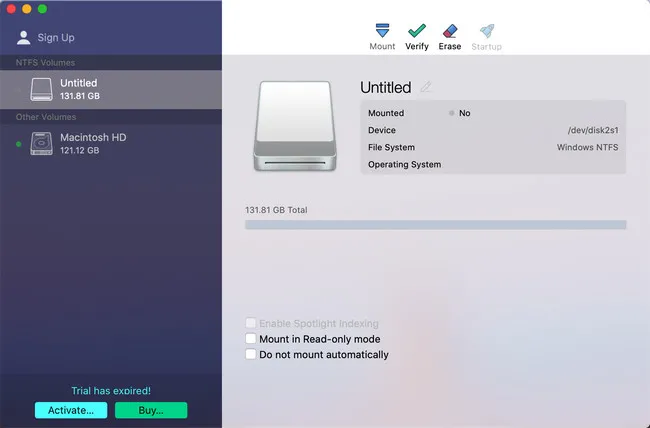 Paragon Software NTFS voor Mac