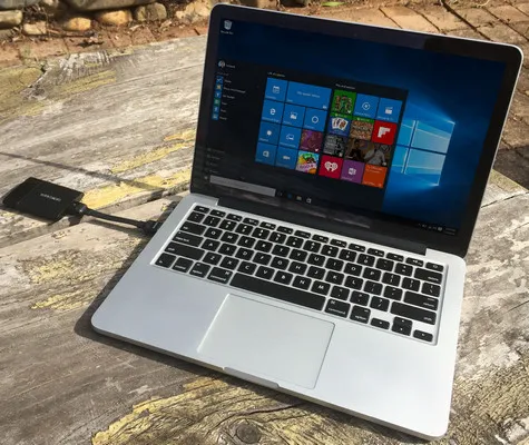 Voer Windows 11 uit op Mac vanaf externe SSD