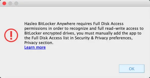 Mac 上的 BitLocker Anywhere