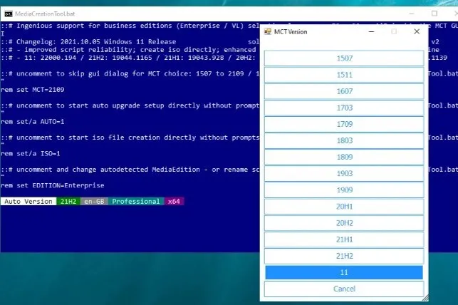 自訂 Windows 11 媒體創建工具